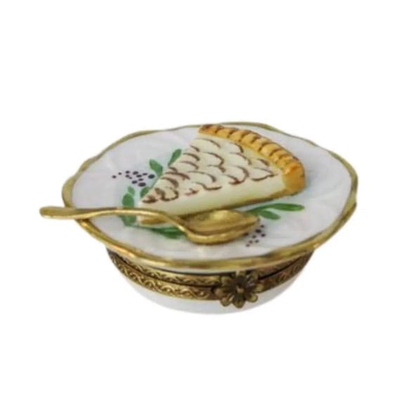 Slice of Pie Limoges Box for Dessert Lovers Limoges Box Porcelain Figurine