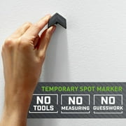 3M CLAW 25 lb. Drywall Picture Hanger with Spot Marker, Gray, Heavyweight Hanging Solution for Room Decor and Office Decor, Including Mirrors or Framed Art, 4 Wall Hangers, 4 Spot Markers