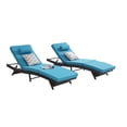 thumbnail image 4 of Outdoor Wicker Reclining Lounge Chair Set of 2, 5-Position Adjustable Patio Sunbathing Chairs up to 150°, 600 lbs Capacity Each, Weather-Resistant Rattan for Lawn Poolside Beach, 4 of 7