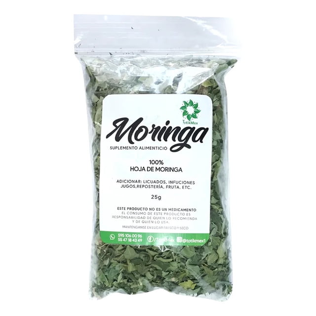 Moringa en hojas, 25gr. 100% Natural, antioxidante natural