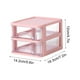 thumbnail image 3 of Baúles de almacenamiento, organizadores y almacenamiento de armarios, organización y almacenamiento, caja de almacenamiento de escritorio, escritorio pequeño transparente con cajón, mini caja de almac, 3 of 4