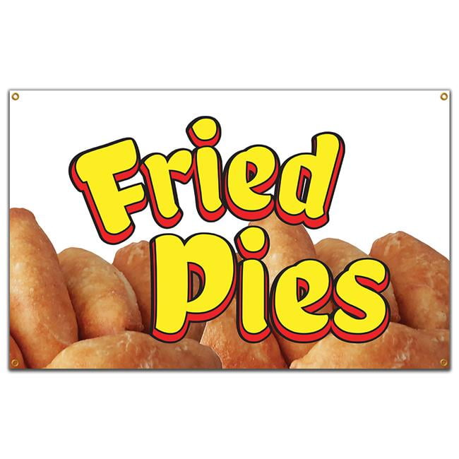 SignMission B60 Fried Pies19 60 in. Concession Stand Food Truck Single