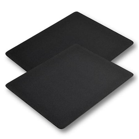 Insten 2-Piece Standard Mouse Pad for Optical/ Trackball Mouse, Black