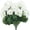 White, variant on 6Pcs Artificial Geranium Flowers for Outdoors 14" Silk Flowers Bush Faux Geraniums for Outdoor Planters Decor Indoor Garden Patio Grave Cemetary Table Centerpiece, White
