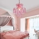 thumbnail image 3 of Candelabro Q&S Mini Crystal Pink, 1 luz E26, para habitación de princesa, 3 of 9