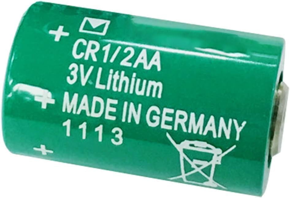 2PCS CR1/2 AA 3V Lithium Battery CR14250, CR-1/2-AA Cylindrical Battery 950mAh