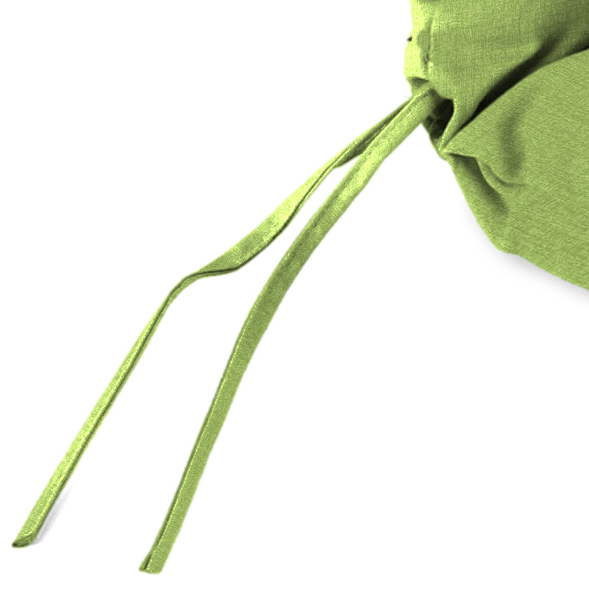 Jordan Manufacturing 45" x 22" McHusk Leaf Green Crosshatch Rectangular Outdoor Chair Cushion with Ties and Hanger Loop