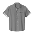 thumbnail image 4 of Hawaiian Shirt For Men, Men's Vintage Button Down Bowling Shirts Short Sleeve Summer Beach Shirt 3XL, 4 of 5