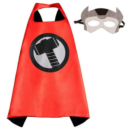 Marvel Comics Costume - Thor Logo Cape and Mask with Gift Box by Superheroes