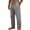 Dark Gray, variant on Guluxicc Linen Pants for Men Elastic Waist Drawstring Solid Trousers with Pockets Trendy Summer Casual Beach Pants