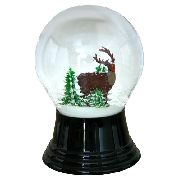 Alexander Taron 5" Perzy Medium Deer Christmas Snow Globe