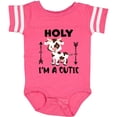 thumbnail image 3 of Inktastic I'm a Cutie White and Brown Holstein Cow with Arrows Boys or Girls Baby Bodysuit, 3 of 5