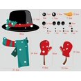 thumbnail image 3 of SHENMO Christmas Window Sticker Fridge Magnet Sticker, Interesting Fridge Magnet Christmas Refrigerator Decoration, Metal Door (Snowman Style 4), 3 of 4