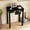 Black-23.6 in, variant on BESKADI Solid Wooden Desk with Drawers - 24 x 16 Inch Narrow Desks, Rubberwood Mid Century Modern Desks, Small Writing Desk for Bedroom|Small Spaces - Walnut Color