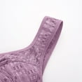 thumbnail image 5 of DJskiyers Older Women Front Closure Bras Soft Cotton Bralette Padded Everyday Bra Wide Back Sleep Bra, 5 of 6