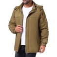 thumbnail image 4 of CHAQUETA PARKA DE TRABAJO CON CAPUCHA Y FORRO DE FELPA TEMPLADA INSPIRADA EN CHIC PARA HOMBRE TALLA XL KHAKI, 4 of 6
