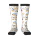thumbnail image 1 of Fotbe Gnome Camping Fishing Calcetas Divertidas Estampadas para Hombre y Mujer, Calcetas de Algodón hasta la Rodilla para Caminar, Correr, Enfermería y Embarazo, 1 of 6