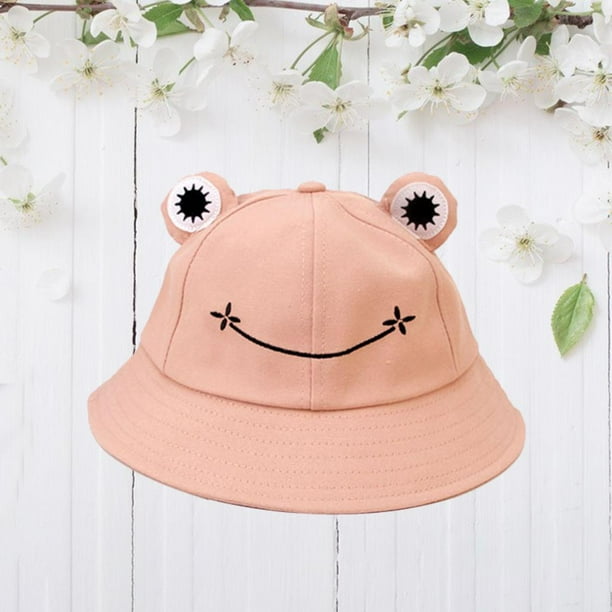Cartoon Frog Bucket Hat Beach Travel Sun Hat para playa, patio