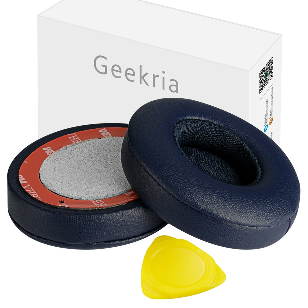 Geekria QuickFit Protein Leather Ear Pads Replacement for Beats Solo 3