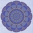 thumbnail image 1 of Ahgly Company Machine Washable Indoor Square Transitional Deep Periwinkle Purple Area Rugs, 5' Square, 1 of 7