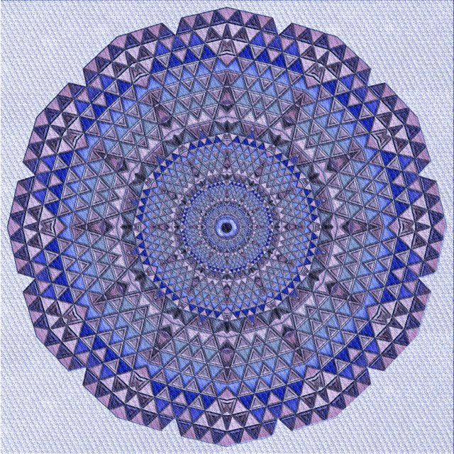 Ahgly Company Machine Washable Indoor Square Transitional Deep Periwinkle Purple Area Rugs, 5' Square