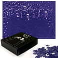 thumbnail image 2 of Ambesonne Love Jigsaw Puzzle Durable Cardboard, Romantic Tree Hearts Artwork, 1000 pcs, Indigo and Violet, 2 of 5