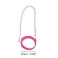 thumbnail image 2 of Unique Bargains 1 Set Portable Faux Pearl Chain Water Cup Handle Rose Red Silicone, 2 of 5