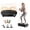 Black-22.83 x 12.99 x 4.92 in, variant on ROBORE Vibration Plate Exercise Machine,350 lbs Capacity,Body Workout Vibrating Plate with 2 Loops, 5 Resistance Bands & Remote Control