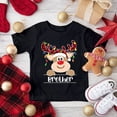 thumbnail image 5 of Camisa con estampado de ciervos para niño y niña favorita de Papá Noel, atuendo de fiesta navideña para niños y niñas, ropa de vacaciones de invierno para niños, camiseta de manga raglán Chold, 5 of 5