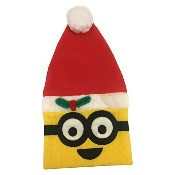 Beanie Cap - Despicable Me - Santa Hat in Yellow & Red New 118499