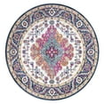 thumbnail image 3 of JONATHAN Y BOHEMIAN FLAIR 8' Round Area Rug, Vintage Medallion - Blue/Multi, BMF106A-8R, 3 of 5