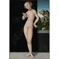 thumbnail image 2 of Lucas Cranach the Elder 11x14 Gold Ornate Wood Frame and Double Matted Museum Art Print Titled - Lucretia (1528), 2 of 4