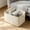White-WH, variant on MMJ Woven Storage Basket Cotton Linen Multipurpose Bin for Toys Snacks Books Dirty Clothes 14.57x9.84x8.66in Black White