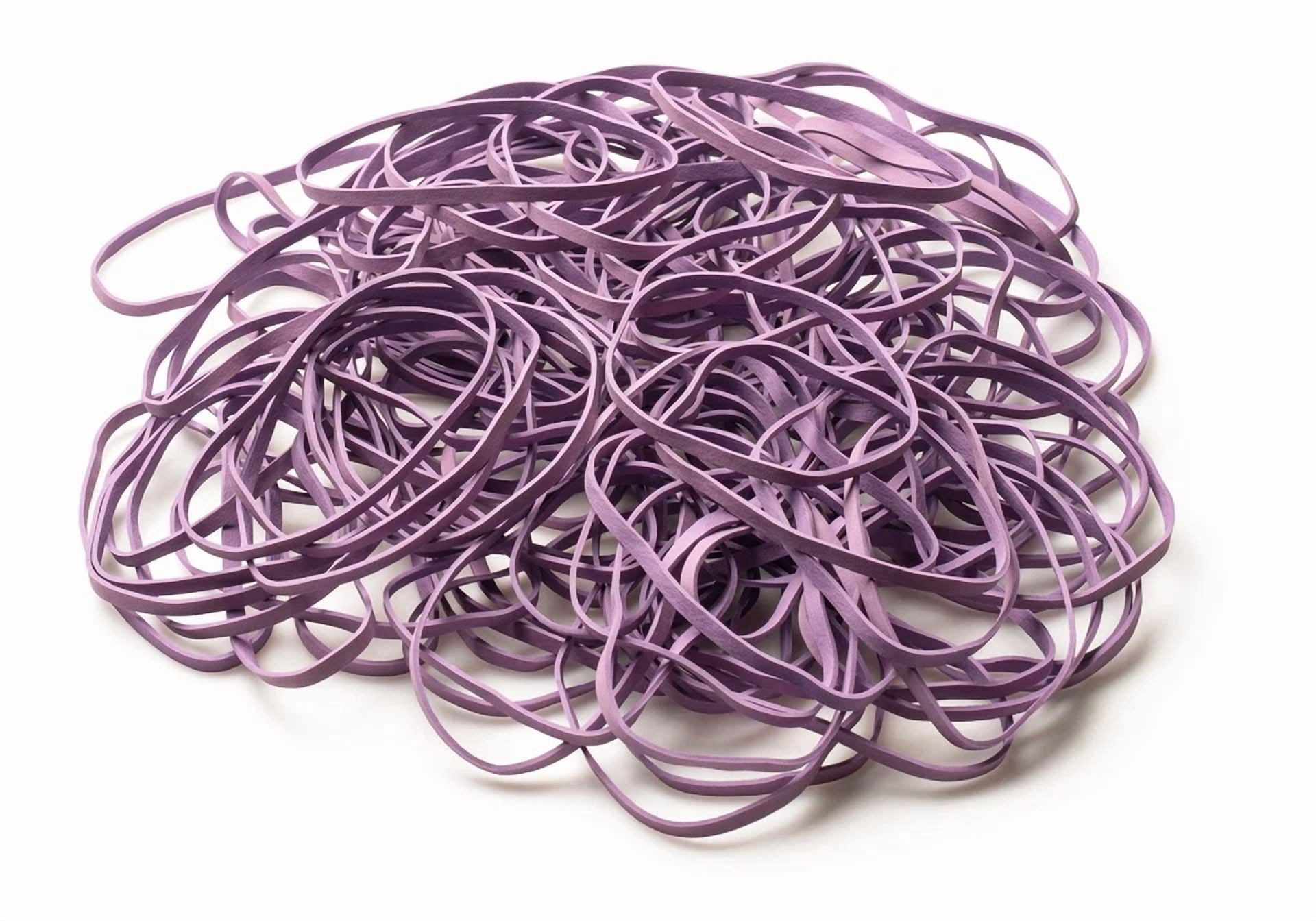 CIRCLE- Rubber Bands #33: #33 Size, Argyle Purple, 100 Count.