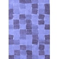 thumbnail image 1 of Ahgly Company Indoor Rectangle Checkered Blue Modern Area Rugs, 2' x 5', 1 of 4