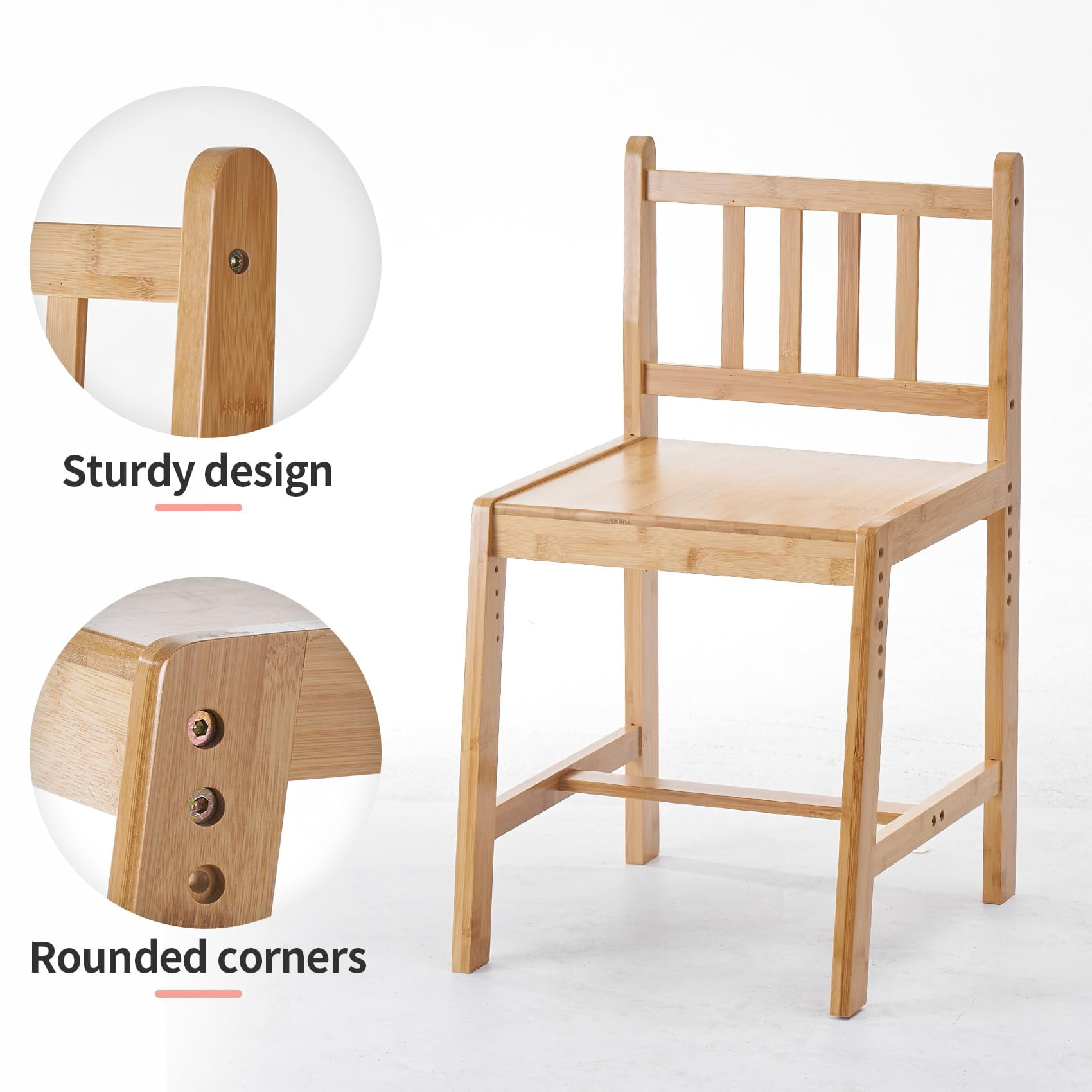 UNICOO® Kid Desk and Chair Set - Durable Kids Desk with Chair - Modern Kids Study Desk and Chair Set - Ideal for Homework and Art Projects (Nature 01)
