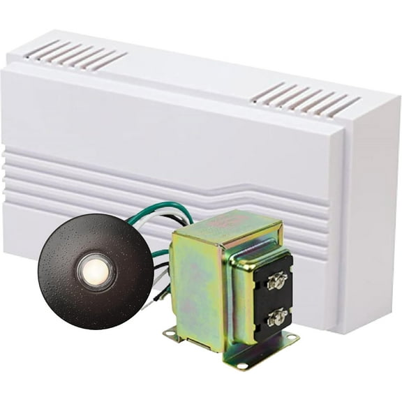Hardwired Chime Kit with 16-Volt/30VA Transformer and Recess-Mount Metal Oil-Rubber Bronze Button