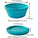 thumbnail image 2 of Cuenco plegable expandible de silicona para viajes, camping, senderismo, azul (paquete de 1), 2 of 5