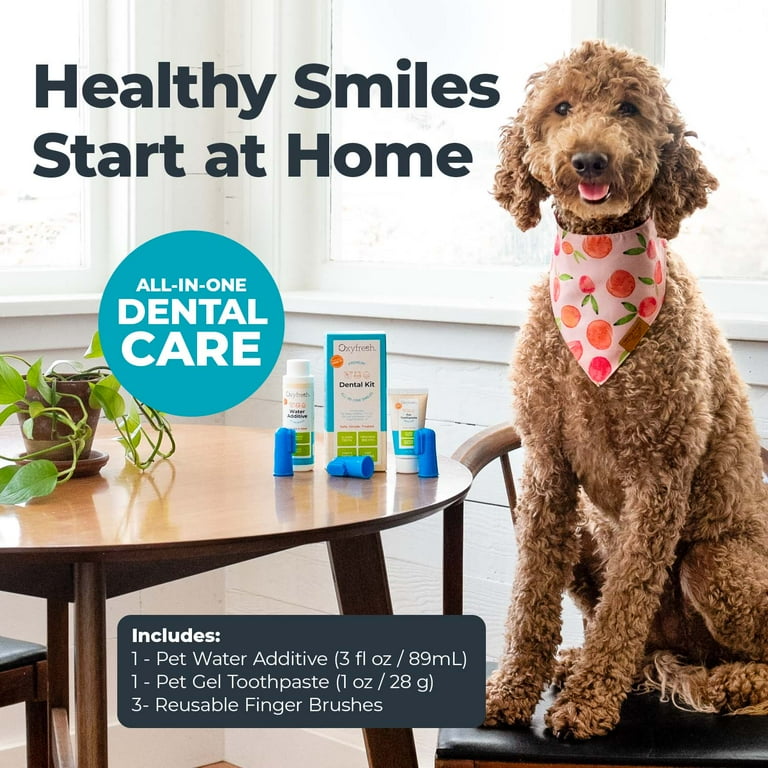 Oxyfresh Premium Pet Dental Kit with Toothpaste, Water Additive & Brushes photo 3