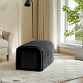 thumbnail image 3 of ZephyPaws Cat Ottoman,Storage Bench,Corduroy Bench Cat's nest to Hide for The Living Room,Entryway and Bedroom (Black), 3 of 8