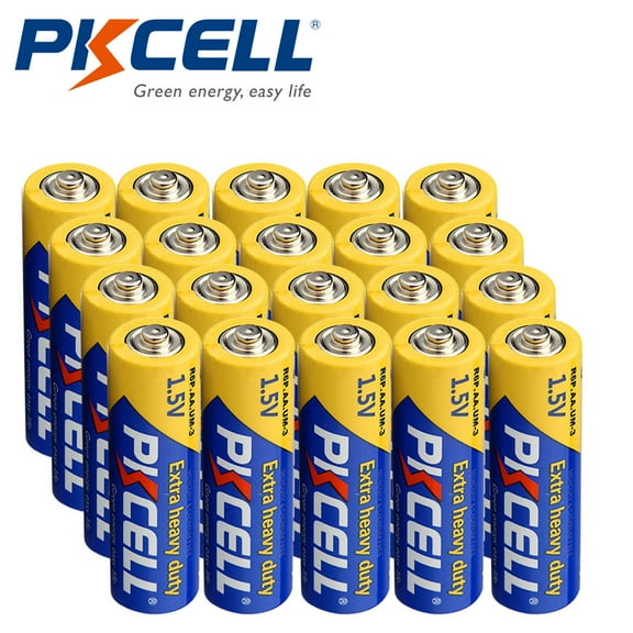 20PACK PKCELL AA Batteries Double A R6P Long-Lasting Batteries