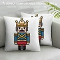 thumbnail image 3 of JEUXUS  Throw Pillows Cover  Toy Ballet Year Nutcracker Holiday Drum Holidays Christmas Cute Greeting Isolated Soldier Merry Retro Cushion Case for Fall Home Decor, 3 of 5