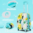 thumbnail image 2 of Juego de equipaje GYMAX Kids Carry On, 2 unidades, maletas con ruedas y mochila, 2 of 5