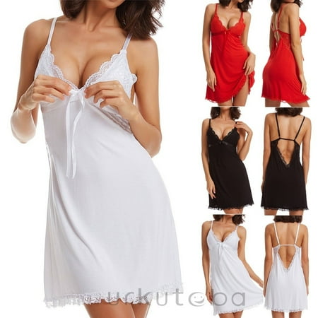 Womens Sexy Sissy Lingerie Lace Babydoll One Piece Dress Underwear Nightwear Hot Walmart Canada