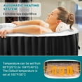 thumbnail image 3 of Lilypelle Inflatable Hot Tub, 72” X 47” X 25” Portable Blow Up Hot Tub for 2 Adults, Outdoor Spa with 110 Bubble Jets and Built in Heater Pump, Filter, 3 of 9
