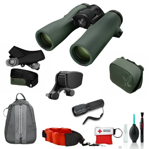 Swarovski 8x32 NL Pure Binoculars (Green) 36232 - with Backpack + More