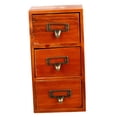 thumbnail image 4 of KONTONTY storage boxes for organizing Storage Box Light Brown Wood Vintage 1 Set, 4 of 8