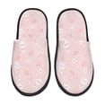 thumbnail image 2 of KLL Cute Bunny Slippers for Women Men House Slip on Indoor Outdoor Bedroom Furry Fleece Lined Ladies Comfy Anti-Skid Rubber Hard Sole-Large, 2 of 8