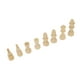 thumbnail image 4 of Chessmen, Wood International Chess Piece 2.17in King Height Hermoso Hermoso Dos Colores Para Juegos de Rompecabeza, 4 of 7