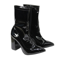 thumbnail image 1 of Botines De Tacón Con Punta Picuda Manhattan Grace Alley Charol Negro, 1 of 5